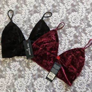 True Religion - Velvet Bralettes